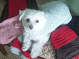 Red and Brown Hand Crochet Dog Sweater