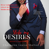 CharmaineLouise Books Stoke My Desires Roger & Leonie Part II STEELE International, Inc. A Billionaires Romance Series Audiobook Cover